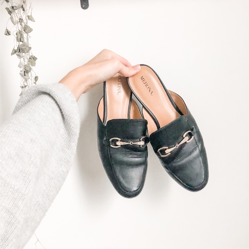 Target Black Loafer Mules with Embellishment 7